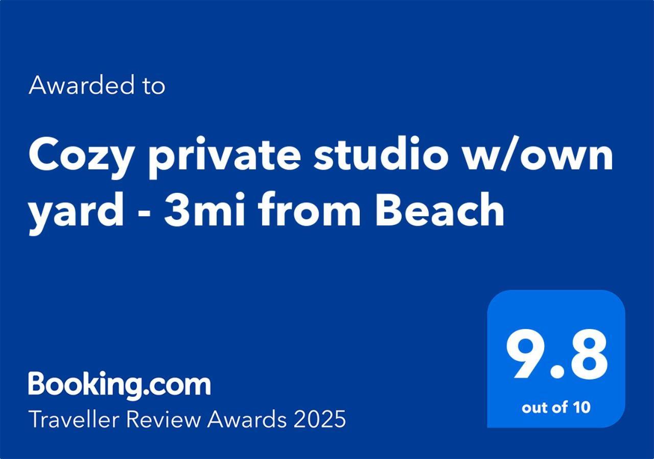 Cozy Private Studio W/Own Yard - 3Mi From Beach Seminole Zewnętrze zdjęcie